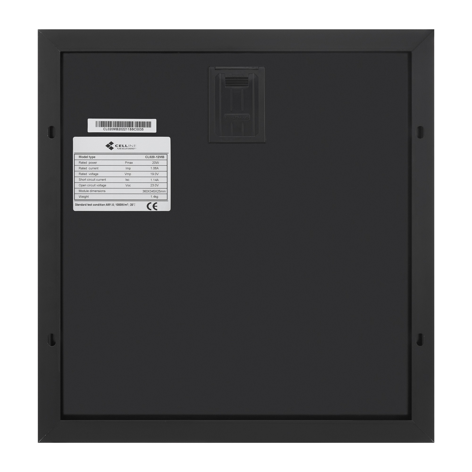 Photovoltaic module 20 W Full Black Celline