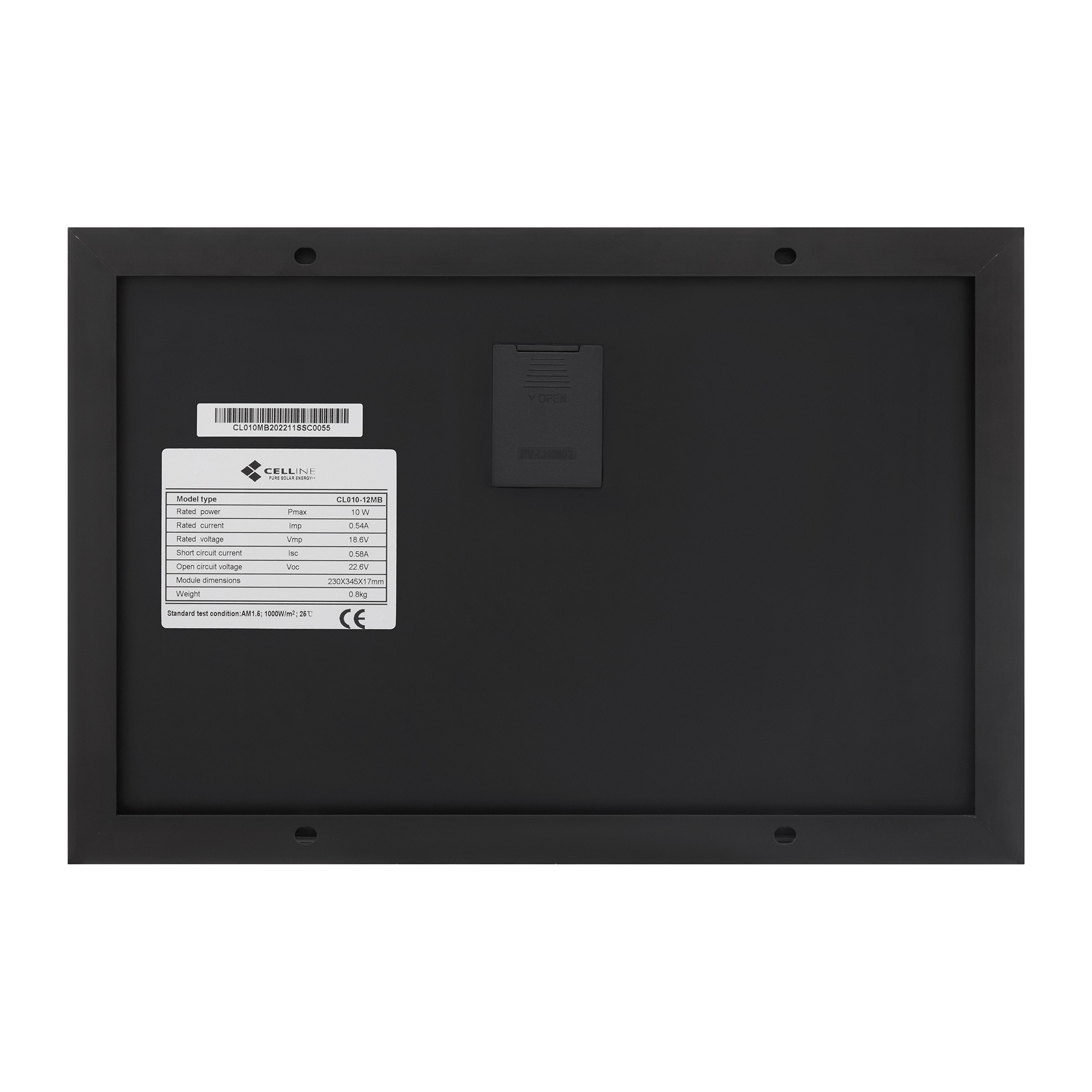 Photovoltaik Modul 10 W Full Black Celline