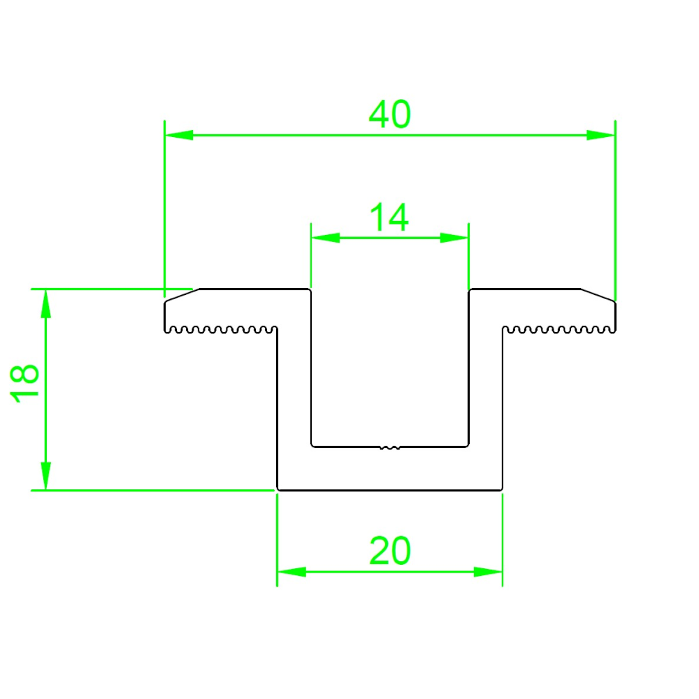 Middle buckle silver 60 mm