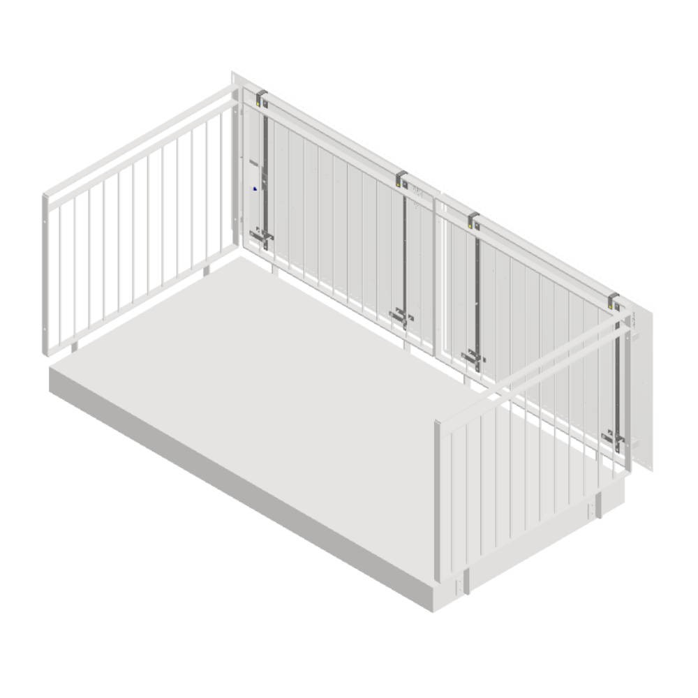 Balkongriff 90/100 mm iOntec - Set für 1 Modul