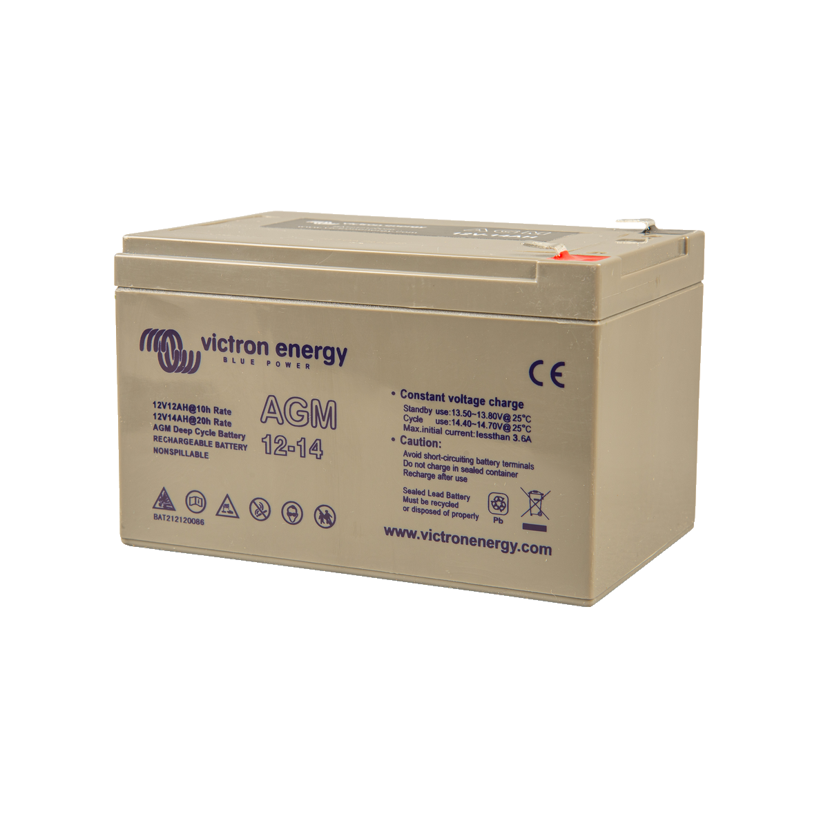 AGM 12V/14 Ah Victron Energy deep cycle battery