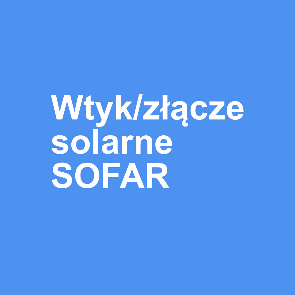 Złącze solarne D2 - męskie Sofar