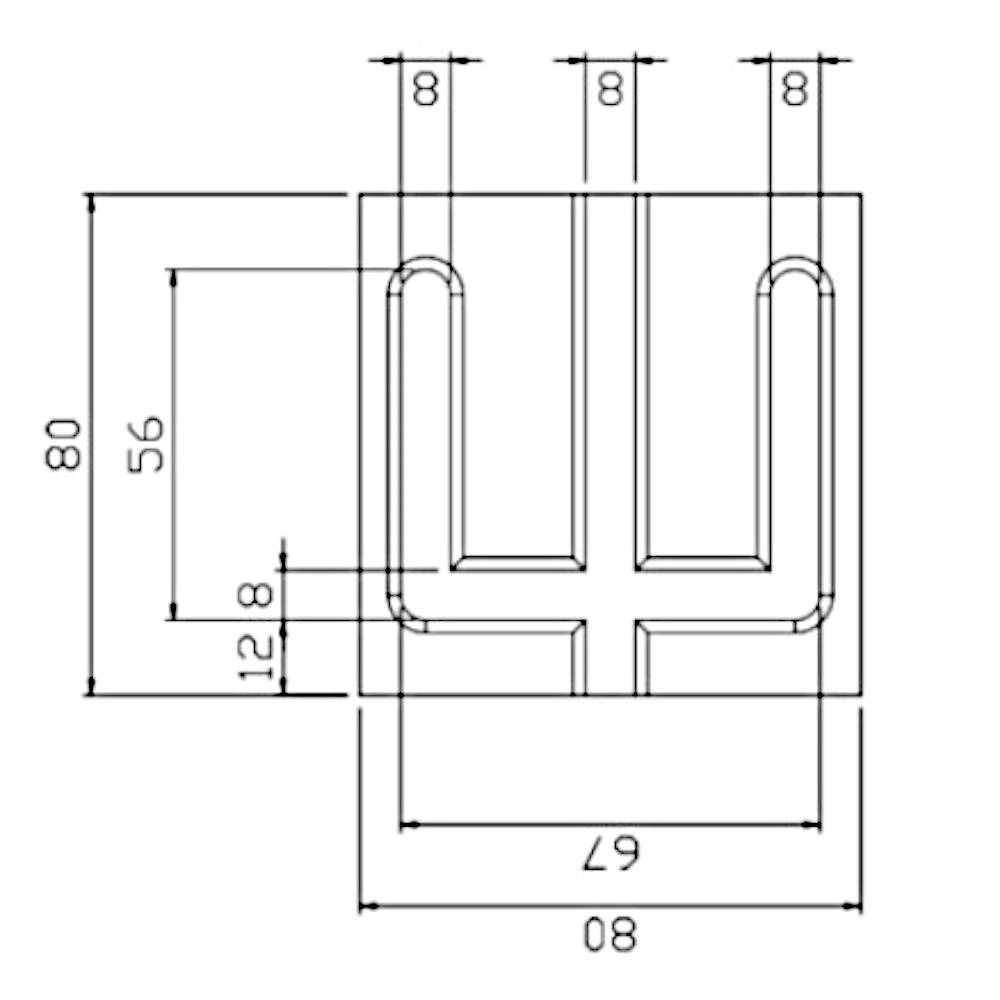 SDS-HEX matrix for driving posts K500