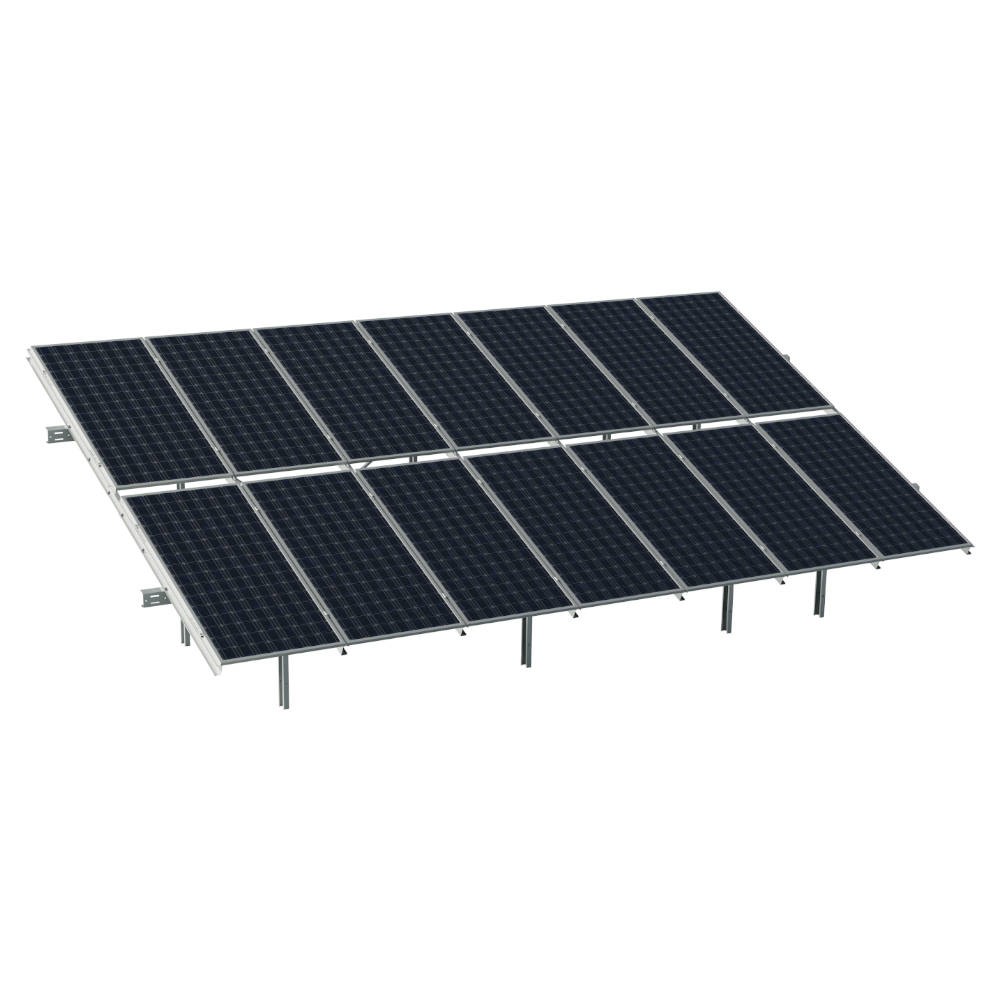 Bodenkonstruktion FWD2 HBM 2x7 VERTIKAL Bifacial Budmat