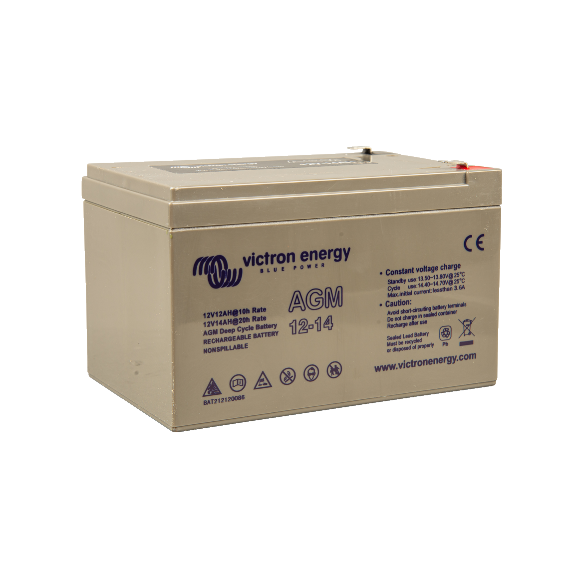 AGM 12V/14 Ah Victron Energy deep cycle battery