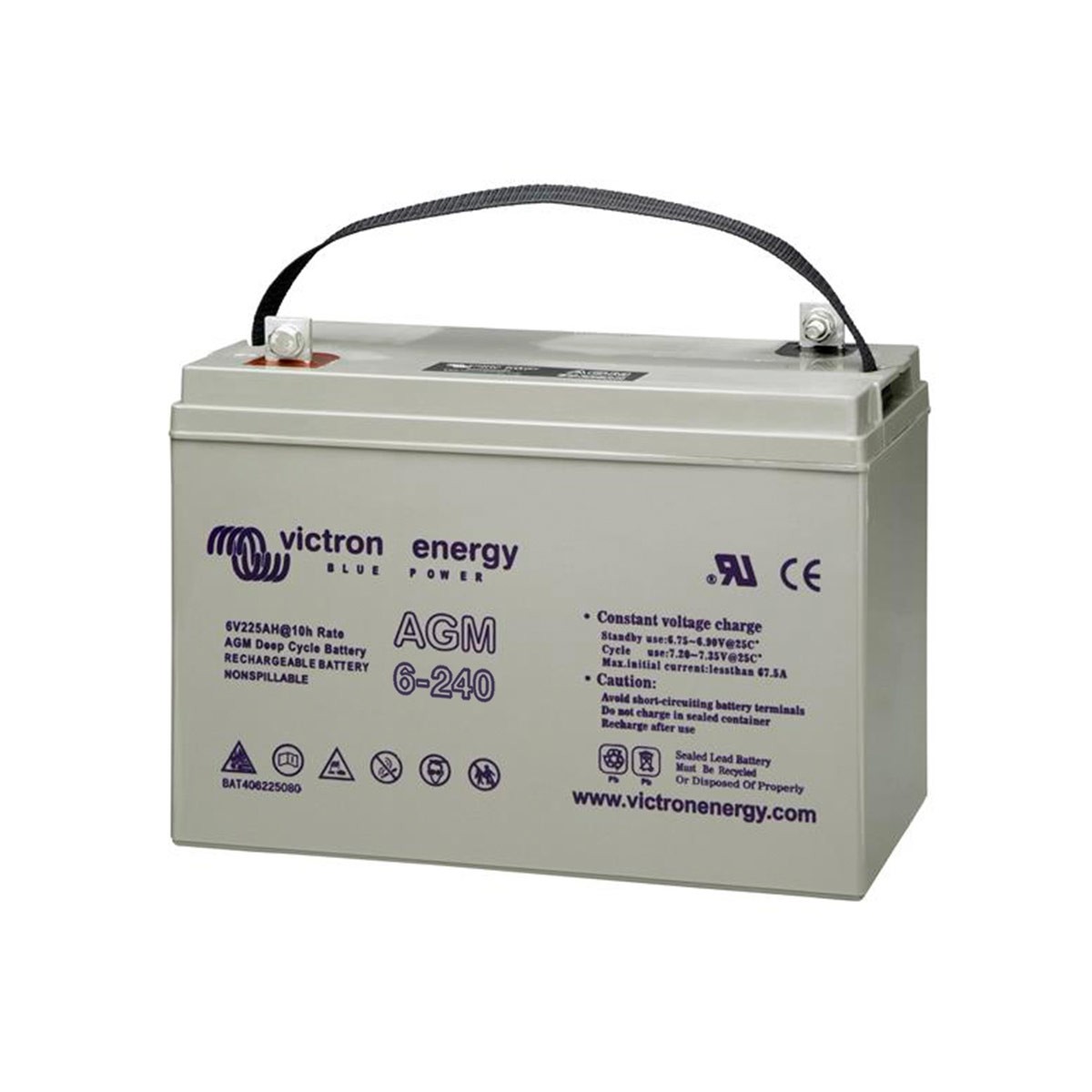 Batterie AGM Deep Cycle 6 V/240 Ah Victron Energy