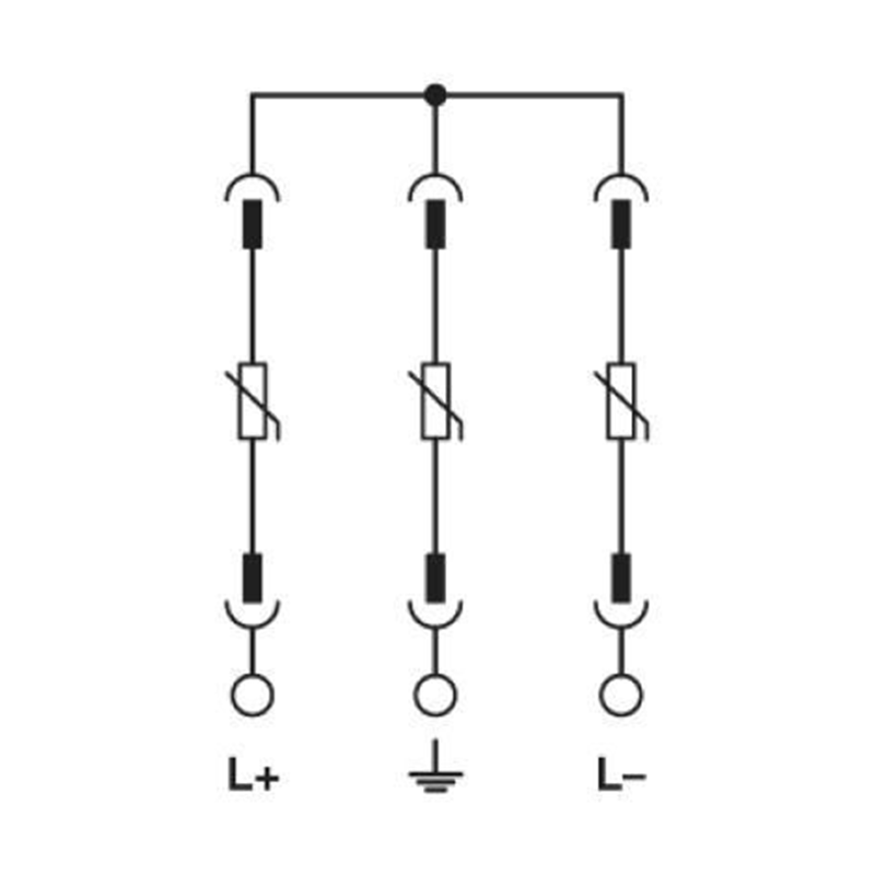 Überspannungsschutzgerät DC 1000 V PV/2+V Typ 1+2 Phoenix