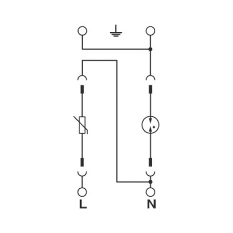 Überspannungsschutzgerät 2P AC Typ 2 1F Phoenix