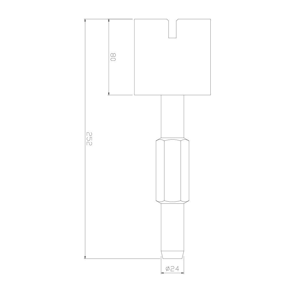 SDS-HEX matrix for driving posts K500