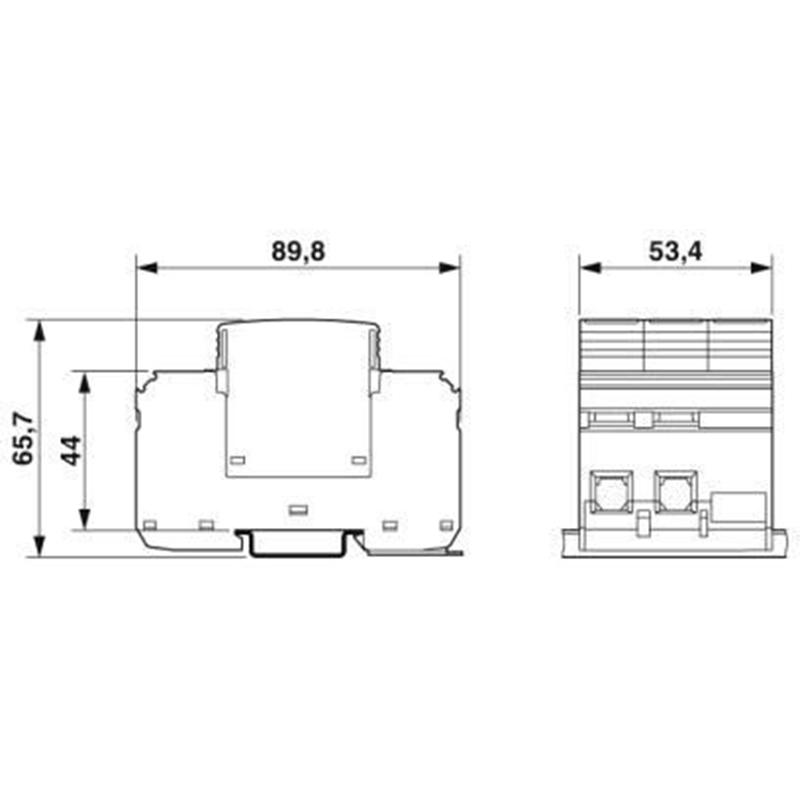 Überspannungsschutzgerät DC 1000 V PV/2+V Typ 2 Phoenix